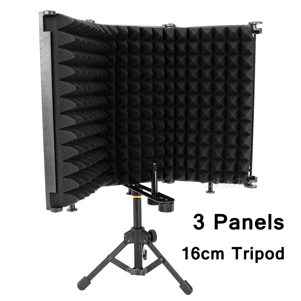 Microphone pliable avec filtre anti-pop, trépied de sol, condensateur, kits de pare-vent, bouclier d'isolation pour micro bm800, pare-brise