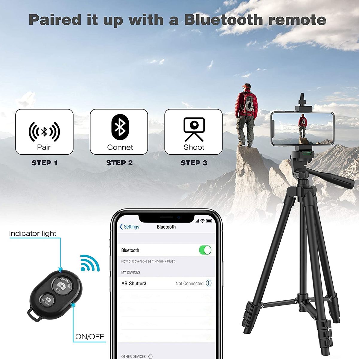 DSLR trépied Flexible extensible voyage léger support télécommande pour téléphone portable caméra Gopro Live Youtube