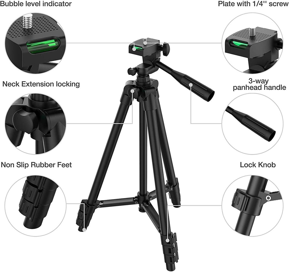 DSLR trépied Flexible extensible voyage léger support télécommande pour téléphone portable caméra Gopro Live Youtube