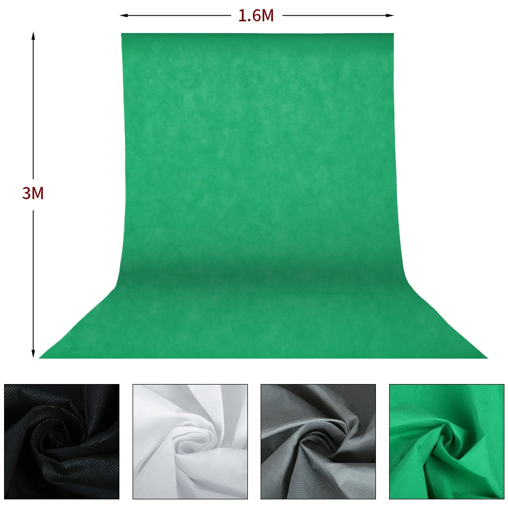 SH Photo Studio Lighting Kit 2x3M Background Support System With Backdrop Photography LED Light Softbox Umbrella Tripod Stand