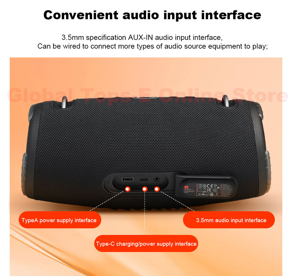 For JBL Xtreme 3 Bluetooth Speaker Waterproof Wireless Bluetooth Speaker Portable Subwoofer Reverse Charging Speaker