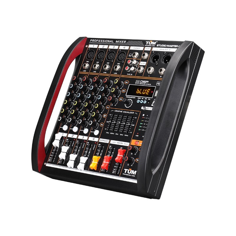 Mélangeur 4/8 canaux DSP effet de réverbération professionnel Bluetooth USB mélangeur audio équilibre famille karaoké scène performance KTV