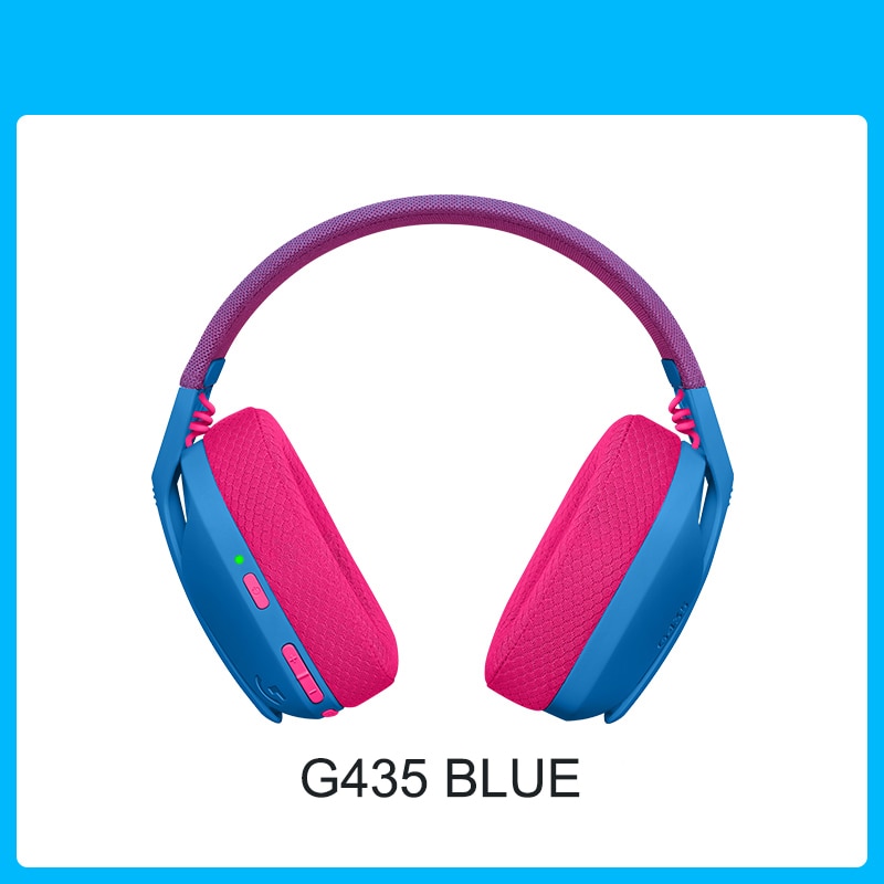 Logitech G435 LIGHTSPEED CASQUE DE JEU SANS FIL 7.1 Surround Sound Gamer Bluetooth Casque Compatible Pour Les Jeux Et La Musique