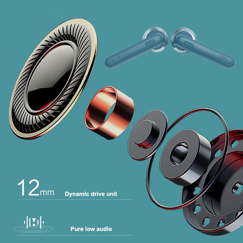 JBL Tune 220TWS – Ecouteurs Pure Bass sans fil – Appels stéréo mains libres grâce au bluetooth