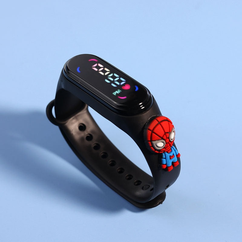 Disney Spiderman Kid # 39; s Montres Hommes Sport Bracelet Bracelet Étanche Enfants Montre Numérique Garçons LED Horloge relogio montre