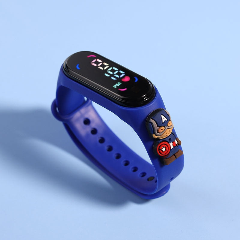 Disney Spiderman Kid # 39; s Montres Hommes Sport Bracelet Bracelet Étanche Enfants Montre Numérique Garçons LED Horloge relogio montre