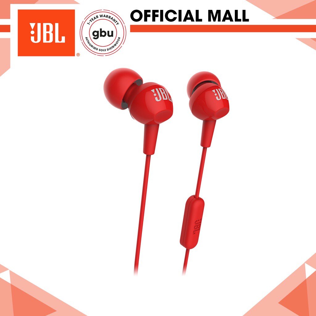 JBL C100Si Original filaire Bluetooth casque stéréo écouteurs basses profondes musique sport casque appel mains libres avec Microphone