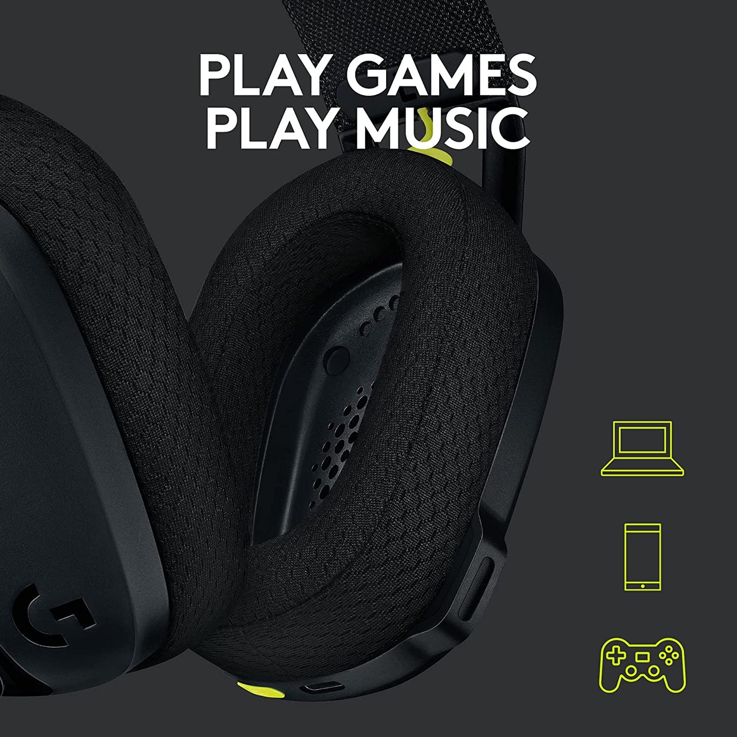 Logitech G435 LIGHTSPEED CASQUE DE JEU SANS FIL 7.1 Surround Sound Gamer Bluetooth Casque Compatible Pour Les Jeux Et La Musique
