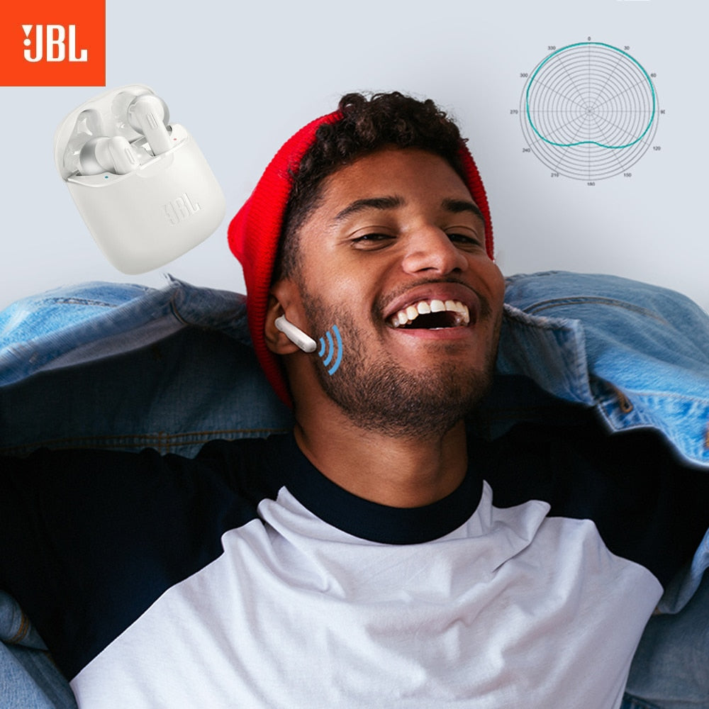 JBL Tune 220TWS – Ecouteurs Pure Bass sans fil – Appels stéréo mains libres grâce au bluetooth