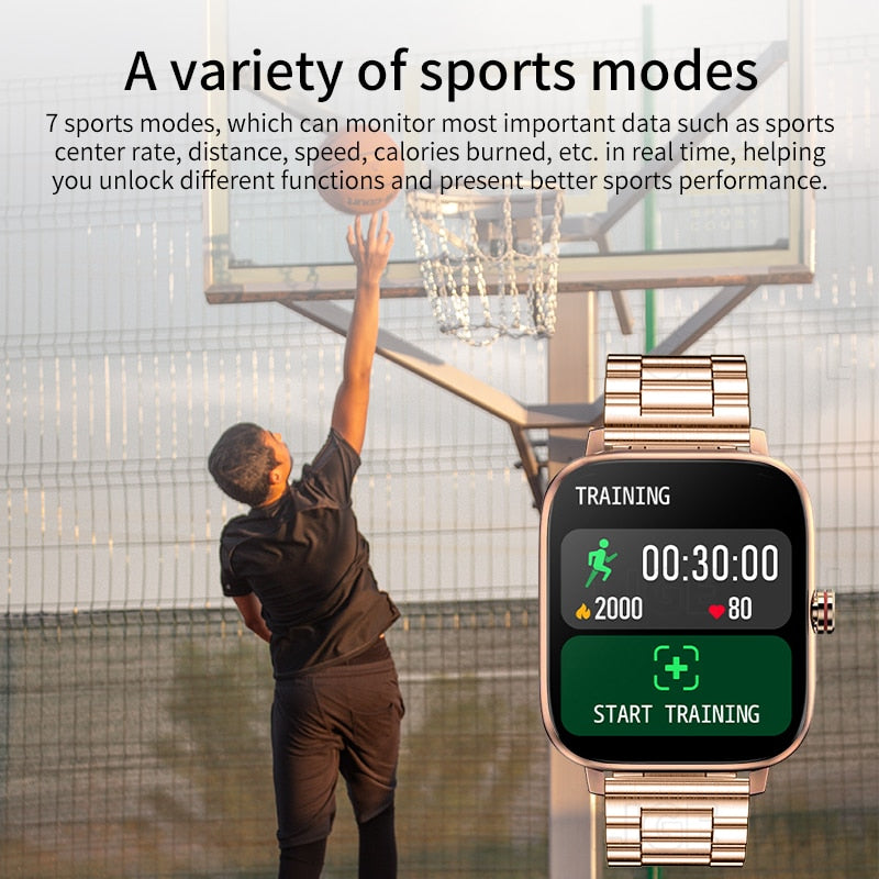 2023 Men Smart Watch Women Custom Dial Smartwatch For Men Android IOS Waterproof Bluetooth Watches Full Touch Bracelet Clock Men