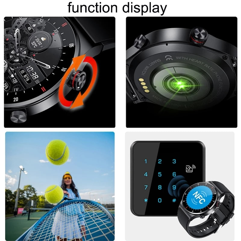 LIGE ECG + PPG Bluetooth appel montre intelligente hommes 2022 Bracelet de sport NFC étanche personnalisé montre visage hommes SmartWatch pour IOS Android