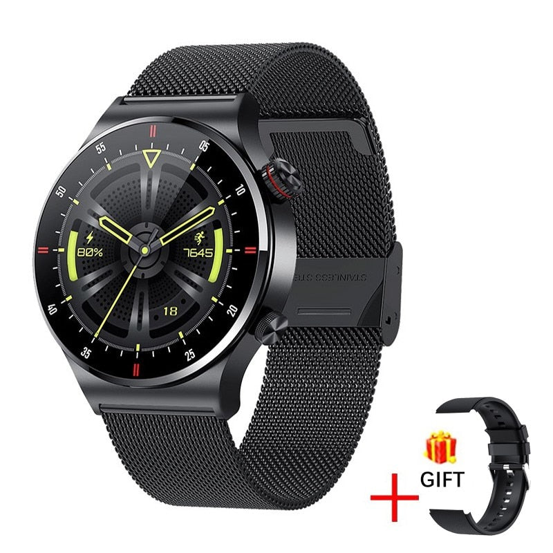 LIGE ECG + PPG Bluetooth appel montre intelligente hommes 2022 Bracelet de sport NFC étanche personnalisé montre visage hommes SmartWatch pour IOS Android
