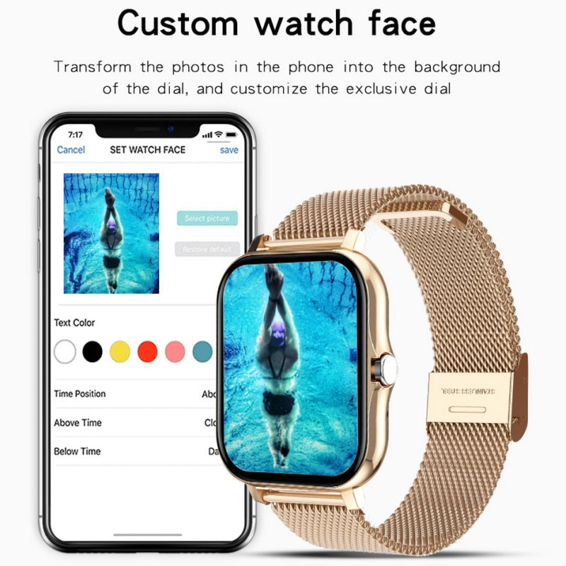 Y13 montre intelligente pour hommes femmes étanche Sport montres Fitness podomètre surveillance de la fréquence cardiaque écran tactile Bracelet d'appel