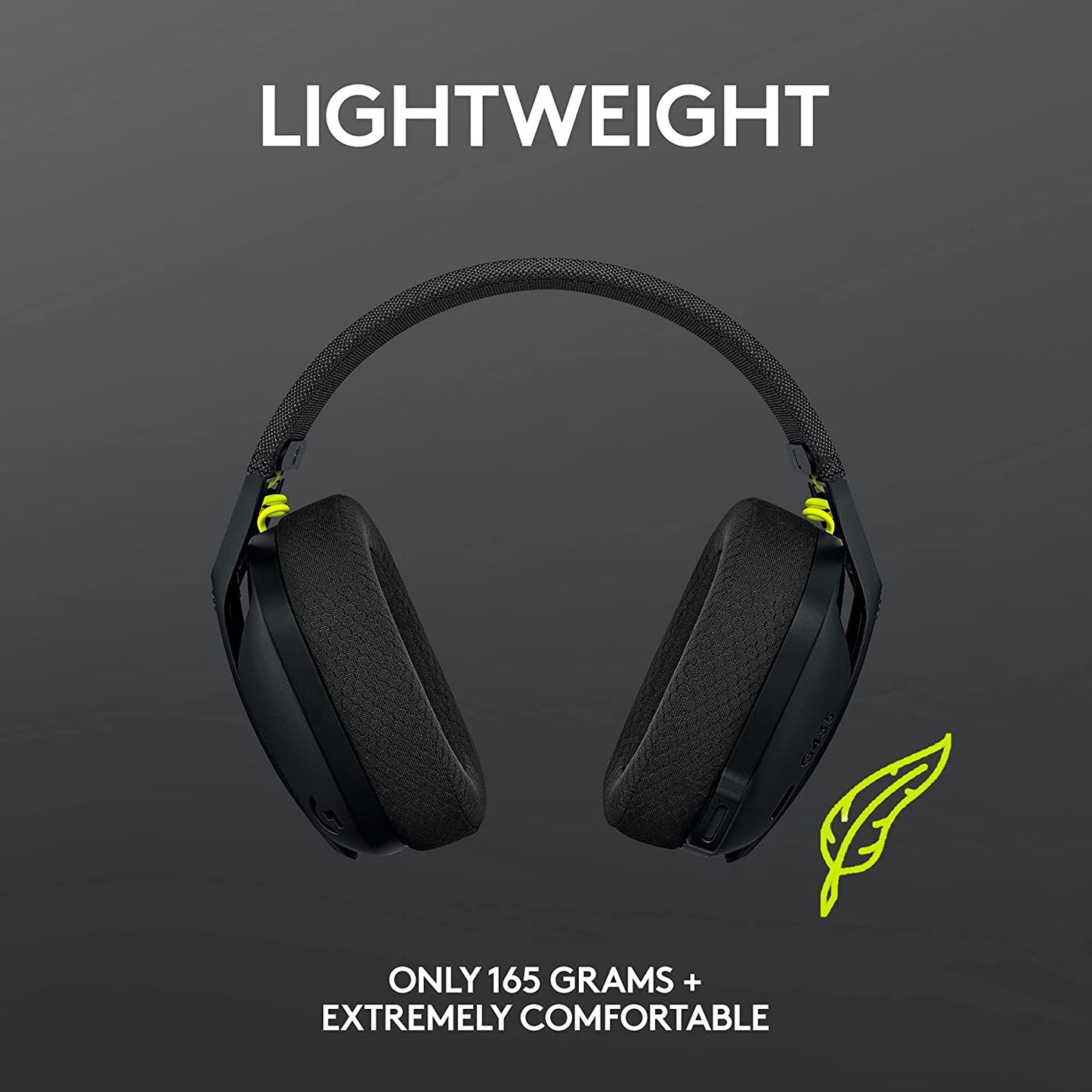 Logitech G435 LIGHTSPEED CASQUE DE JEU SANS FIL 7.1 Surround Sound Gamer Bluetooth Casque Compatible Pour Les Jeux Et La Musique