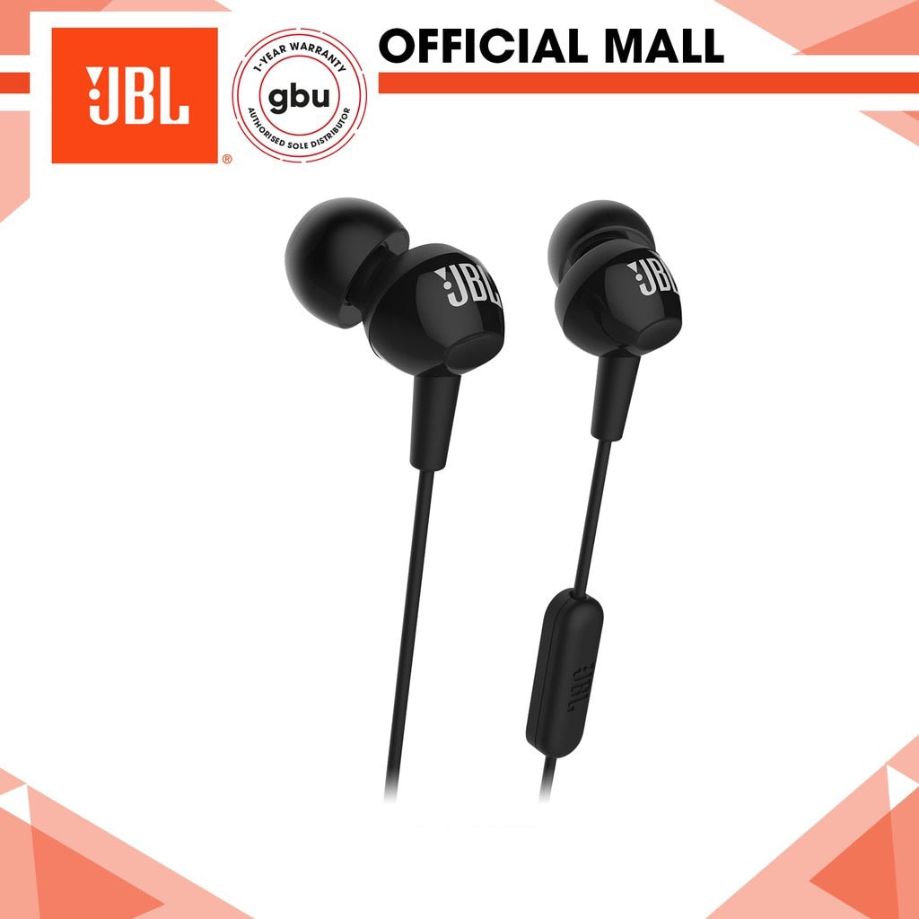 JBL C100Si Original filaire Bluetooth casque stéréo écouteurs basses profondes musique sport casque appel mains libres avec Microphone