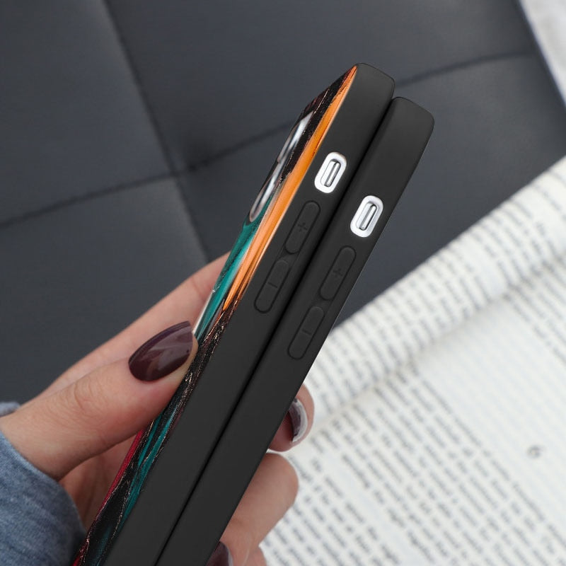 Marble Case For iPhone 13 11 12 14 Pro XS Max Mini XR X 10 Soft Silicone Cover For iPhone 6 6s 7 8 Plus SE 2022 2020 Fundas Etui