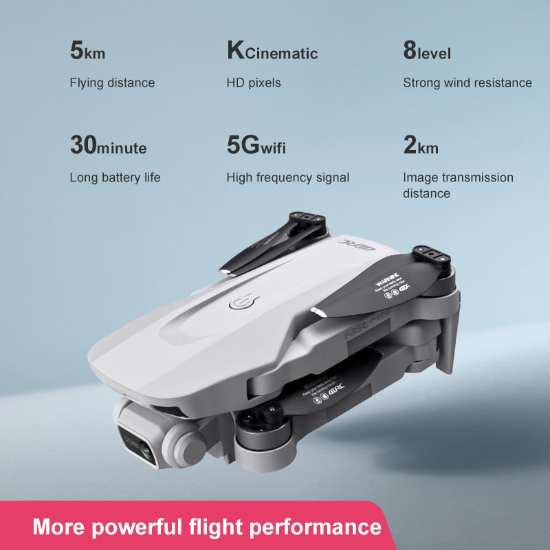 4DRC F8 GPS Drone 5G HD 4K Caméra Professionnelle 2000m Transmission D'image Moteur Brushless Pliable Quadcopter RC Drone Cadeau