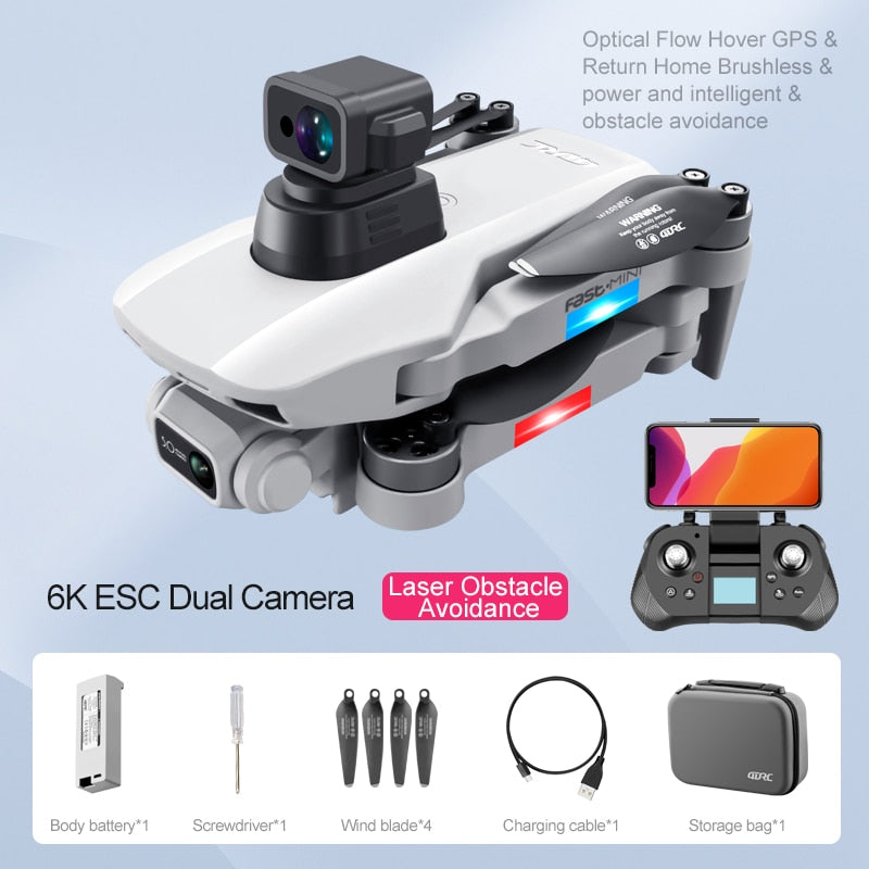 4DRC F8 GPS Drone 5G HD 4K Caméra Professionnelle 2000m Transmission D'image Moteur Brushless Pliable Quadcopter RC Drone Cadeau