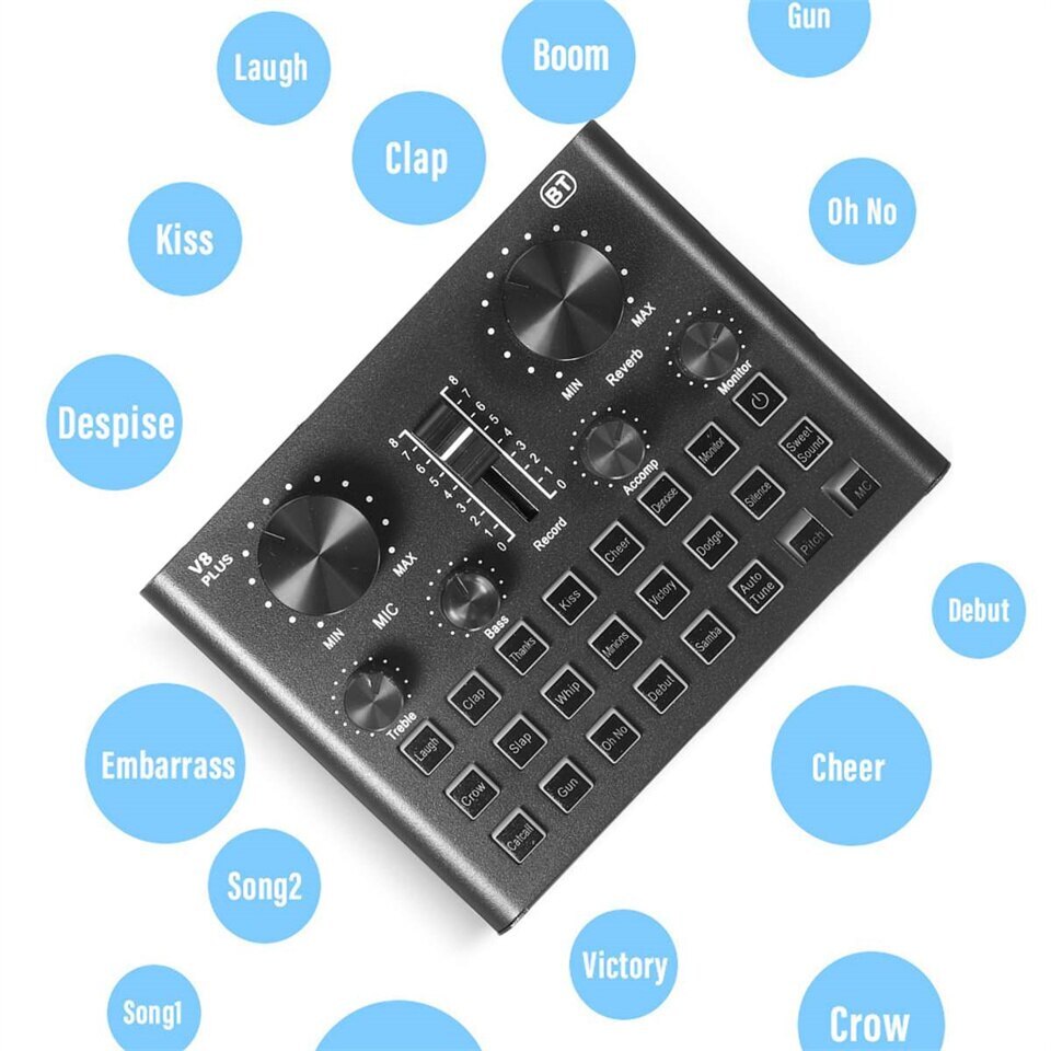 Kit de microphone à condensateur avec mixeur audio pour le microphone de changement de voix en streaming pour l'ensemble d'équipement de podcast en direct