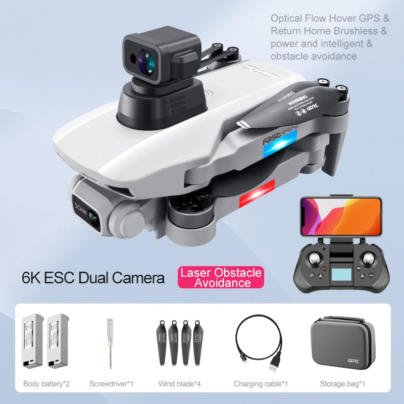 4DRC F8 GPS Drone 5G HD 4K Caméra Professionnelle 2000m Transmission D'image Moteur Brushless Pliable Quadcopter RC Drone Cadeau