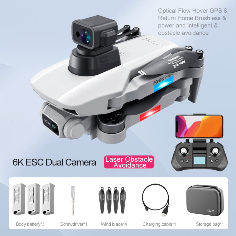 4DRC F8 GPS Drone 5G HD 4K Caméra Professionnelle 2000m Transmission D'image Moteur Brushless Pliable Quadcopter RC Drone Cadeau