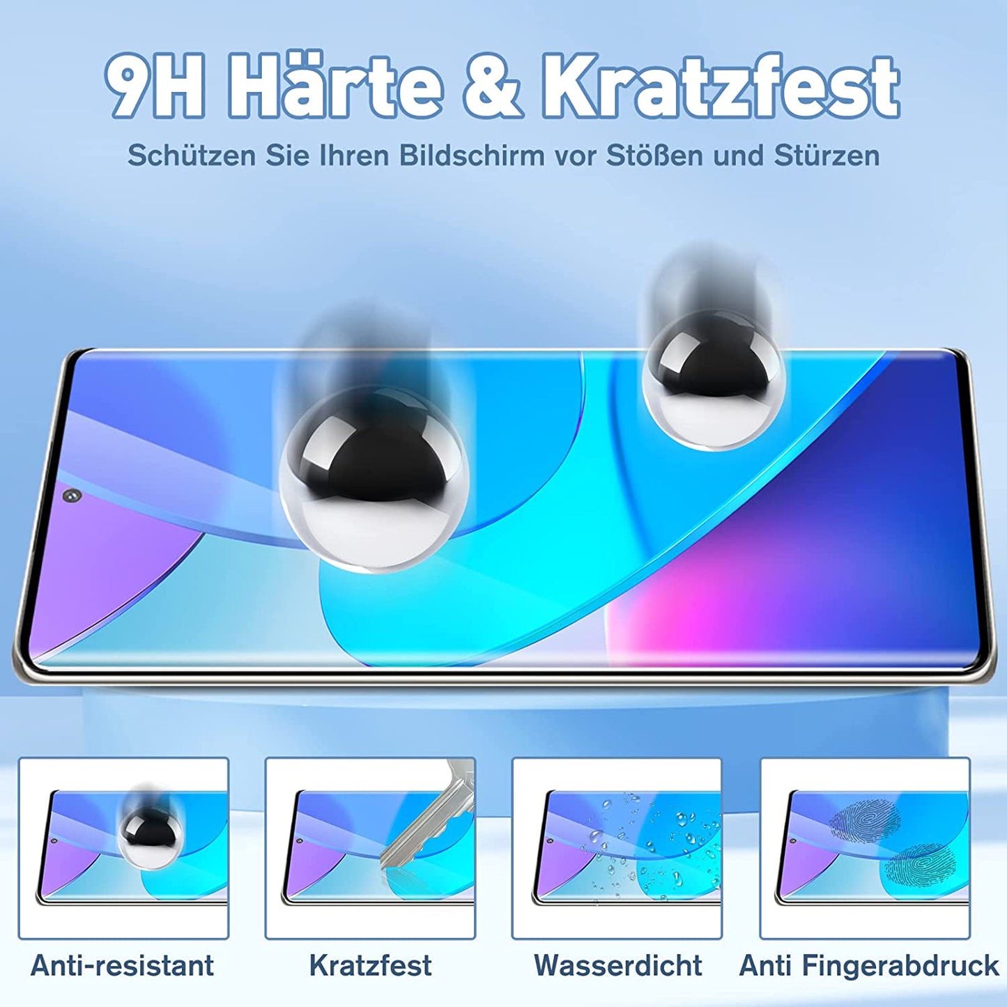 2/4 pièces verre trempé pour Huawei Magic 5 4 Pro Honor 70 50 60 Pro P mate 30 40 50 Pro incurvé anti-rayures protecteur d'écran verre