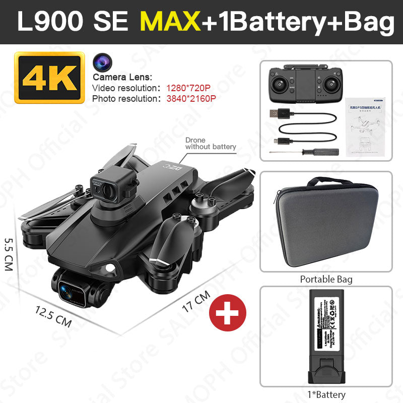 L900 Pro SE MAX Drone 4K Professional With Camera 5G WIFI 360 Obstacle Avoidance FPV Brushless Motor RC Quadcopter Mini Dron