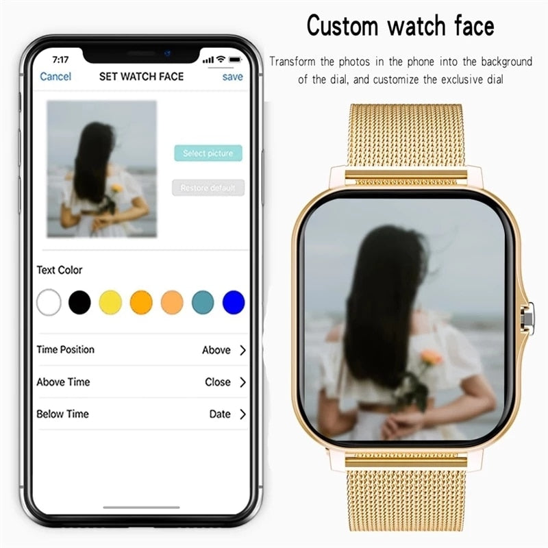 Pleine touche Sport montre intelligente hommes femmes fréquence cardiaque Fitness Tracker Bluetooth appel Smartwatch montre-bracelet GTS 2 P8 plus montre + boîte
