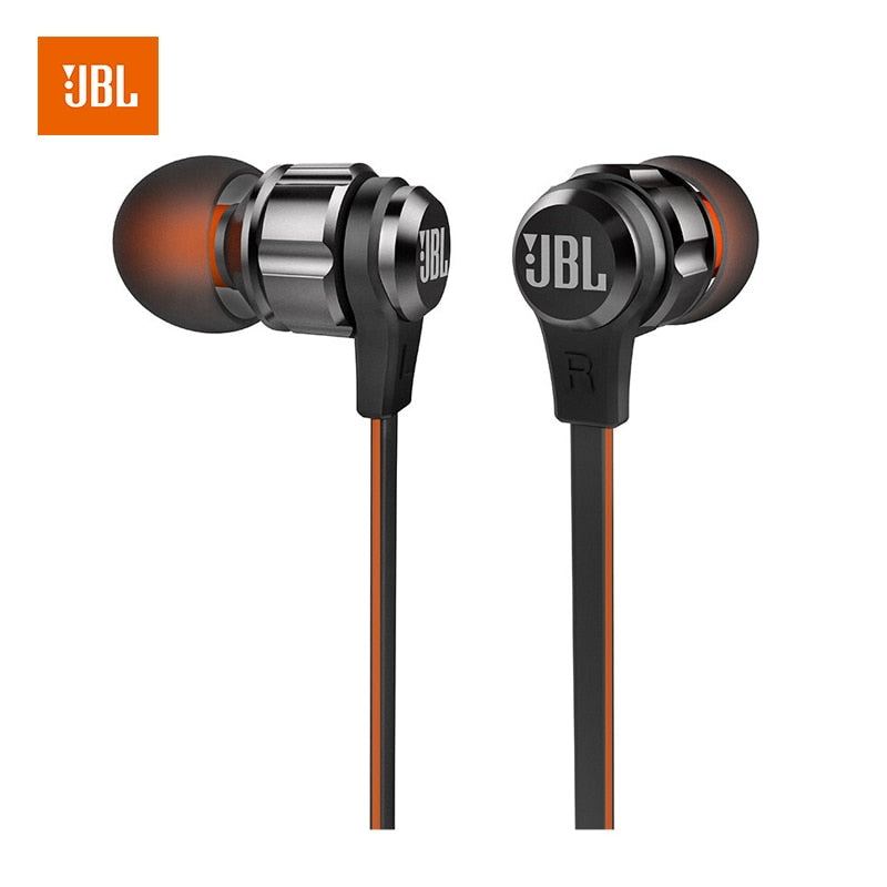 JBL T180A écouteurs stéréo intra-auriculaires 3.5mm casque de jeu Sport filaire écouteurs basses pures mains libres avec Microphone