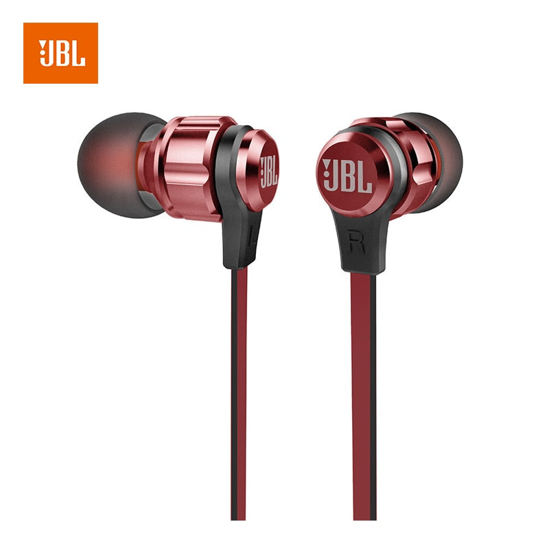 JBL T180A écouteurs stéréo intra-auriculaires 3.5mm casque de jeu Sport filaire écouteurs basses pures mains libres avec Microphone