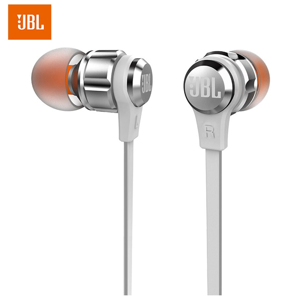 JBL T180A écouteurs stéréo intra-auriculaires 3.5mm casque de jeu Sport filaire écouteurs basses pures mains libres avec Microphone