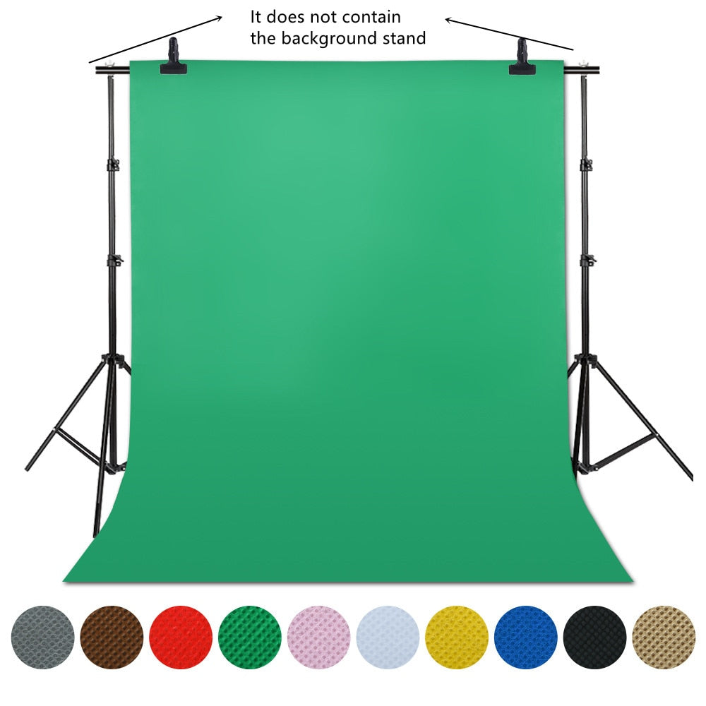 Photographie 1.6x4/3/2M Photo fond toile de fond vert écran Chroma Key pour Photo Studio fond support Non tissé 10 couleurs