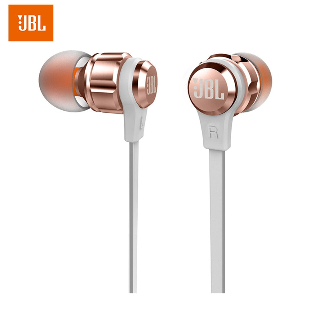 JBL T180A écouteurs stéréo intra-auriculaires 3.5mm casque de jeu Sport filaire écouteurs basses pures mains libres avec Microphone