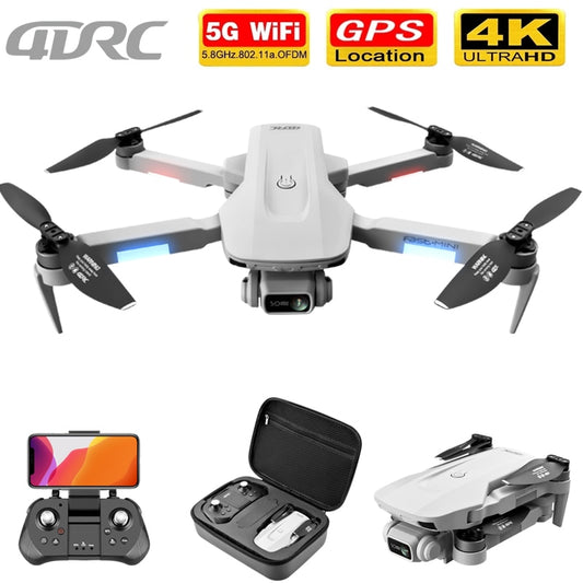 4DRC F8 GPS Drone 5G HD 4K Caméra Professionnelle 2000m Transmission D'image Moteur Brushless Pliable Quadcopter RC Drone Cadeau