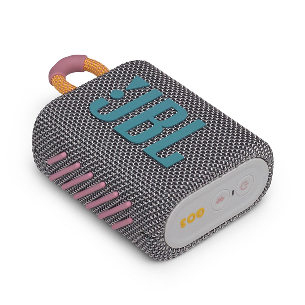 JBL Go 3, Enceinte Bluetooth Portable compacte et puissante au Style Audacieux, Étanche à l’Eau et à la poussière, Autonomie 5h, Bleue