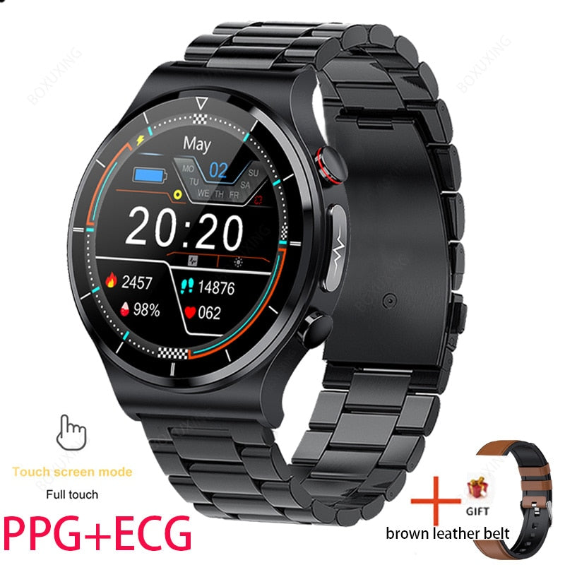 2023 New ECG+PPG Smart Watch Men Blood Pressure Heart Rate Watches IP68 Waterproof Fitness Tracker Smartwatch For Huawei Xiaomi