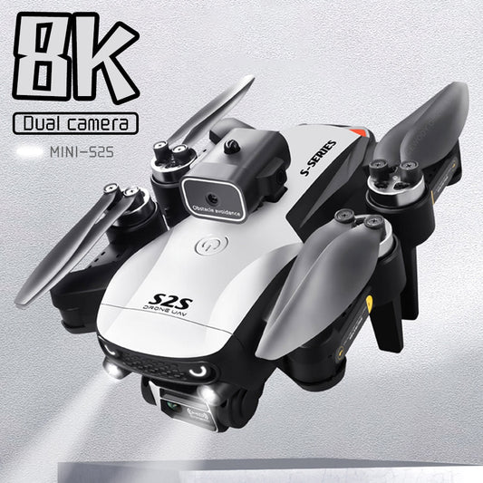 Nouveau S2S Drone 4k professionnel 8K HD caméra vol 25min évitement d'obstacles sans brosse pliable quadrirotor RC Dron jouets voler 3KM