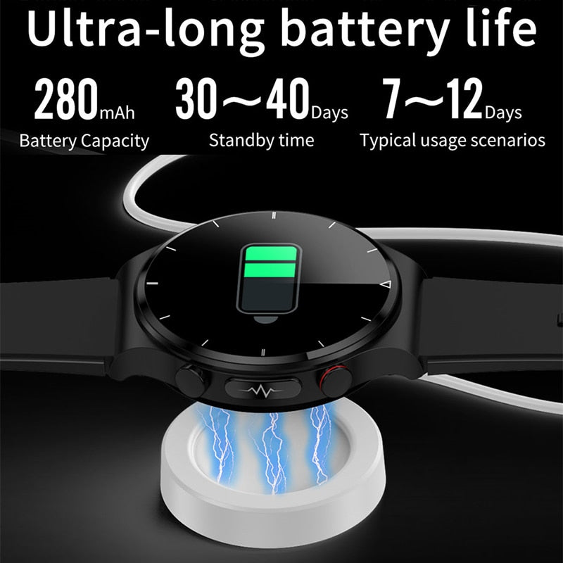 2023 New ECG+PPG Smart Watch Men Blood Pressure Heart Rate Watches IP68 Waterproof Fitness Tracker Smartwatch For Huawei Xiaomi
