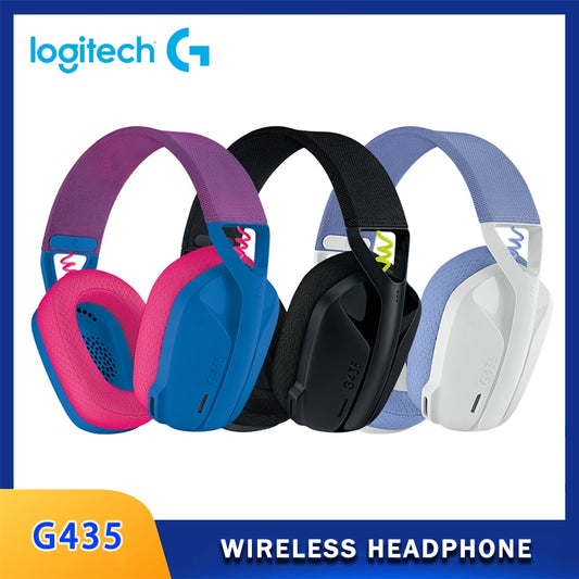 Logitech G435 LIGHTSPEED CASQUE DE JEU SANS FIL 7.1 Surround Sound Gamer Bluetooth Casque Compatible Pour Les Jeux Et La Musique