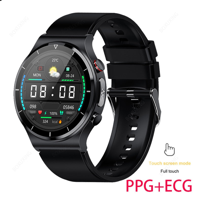 2023 New ECG+PPG Smart Watch Men Blood Pressure Heart Rate Watches IP68 Waterproof Fitness Tracker Smartwatch For Huawei Xiaomi