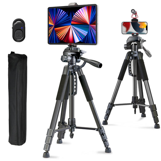 Trépied d'appareil photo 180cm support de téléphone portable léger avec sac de transport à distance sans fil pour iPhone iPad Pro 12.9 "DSLR Vlogging