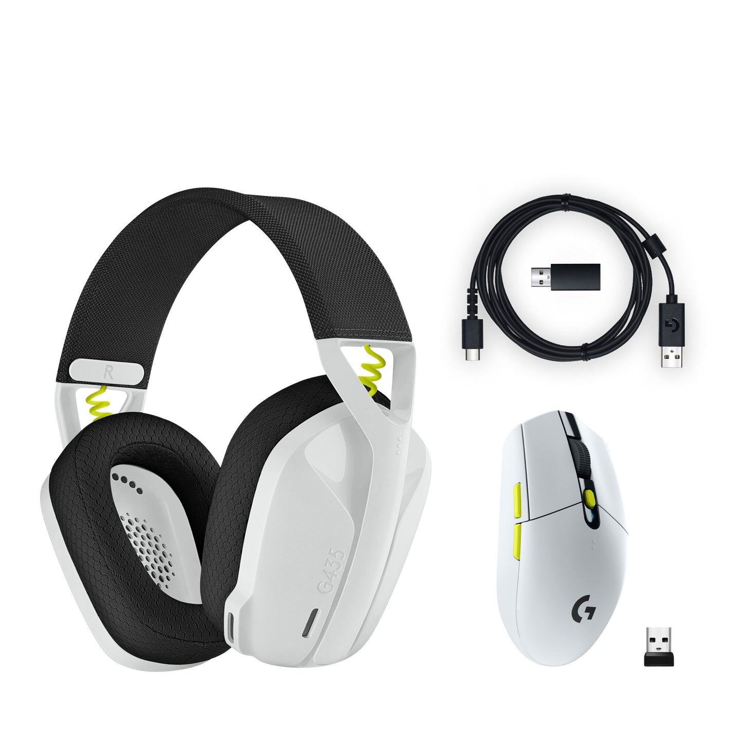 Ensemble de jeu sans fil Logitech G Gaming Combo (G435 SE+G304 SE) Ensemble souris sans fil et casque Bluetooth pour PC/PS4/PS5 ETC