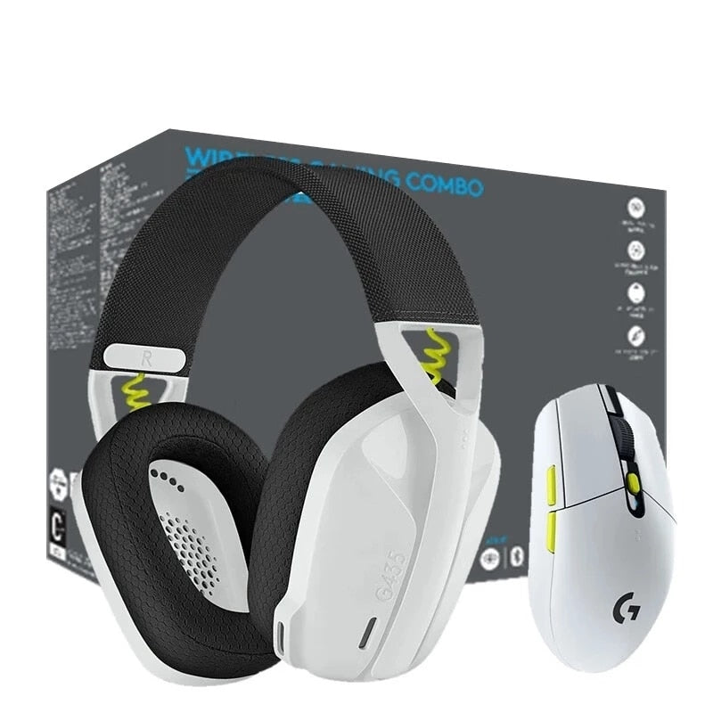 Ensemble de jeu sans fil Logitech G Gaming Combo (G435 SE+G304 SE) Ensemble souris sans fil et casque Bluetooth pour PC/PS4/PS5 ETC