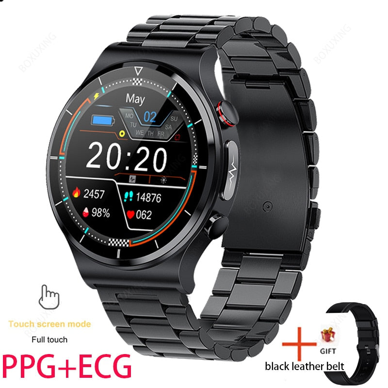 2023 New ECG+PPG Smart Watch Men Blood Pressure Heart Rate Watches IP68 Waterproof Fitness Tracker Smartwatch For Huawei Xiaomi