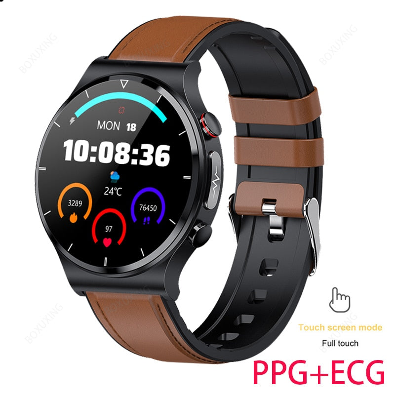 2023 New ECG+PPG Smart Watch Men Blood Pressure Heart Rate Watches IP68 Waterproof Fitness Tracker Smartwatch For Huawei Xiaomi