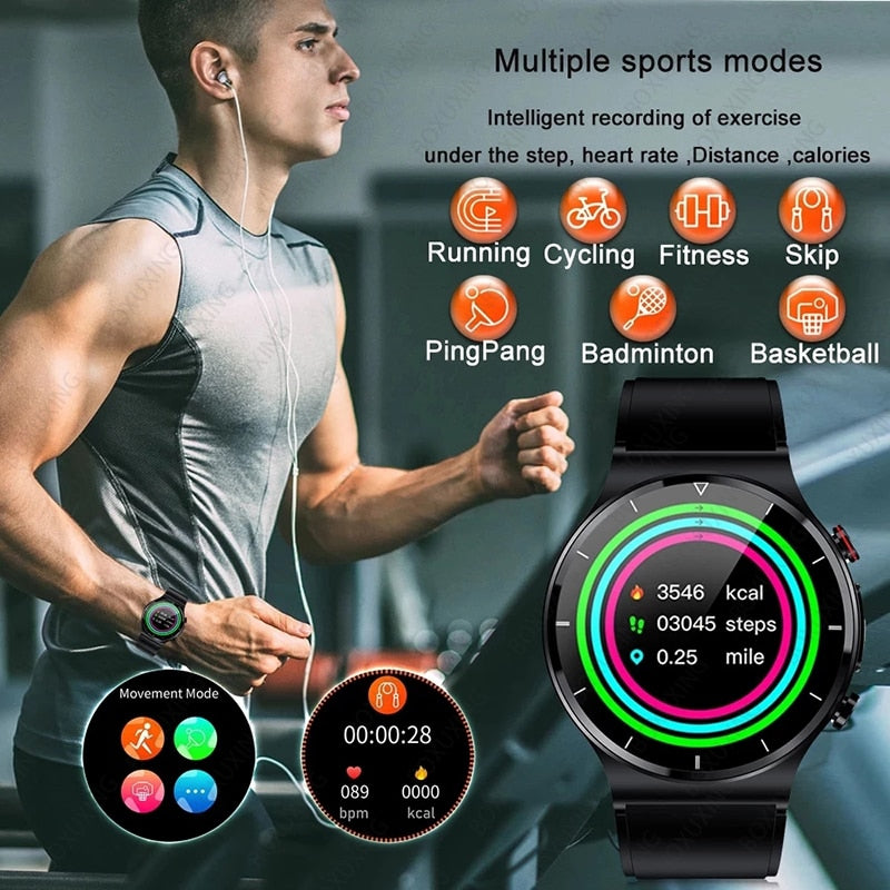 2023 New ECG+PPG Smart Watch Men Blood Pressure Heart Rate Watches IP68 Waterproof Fitness Tracker Smartwatch For Huawei Xiaomi