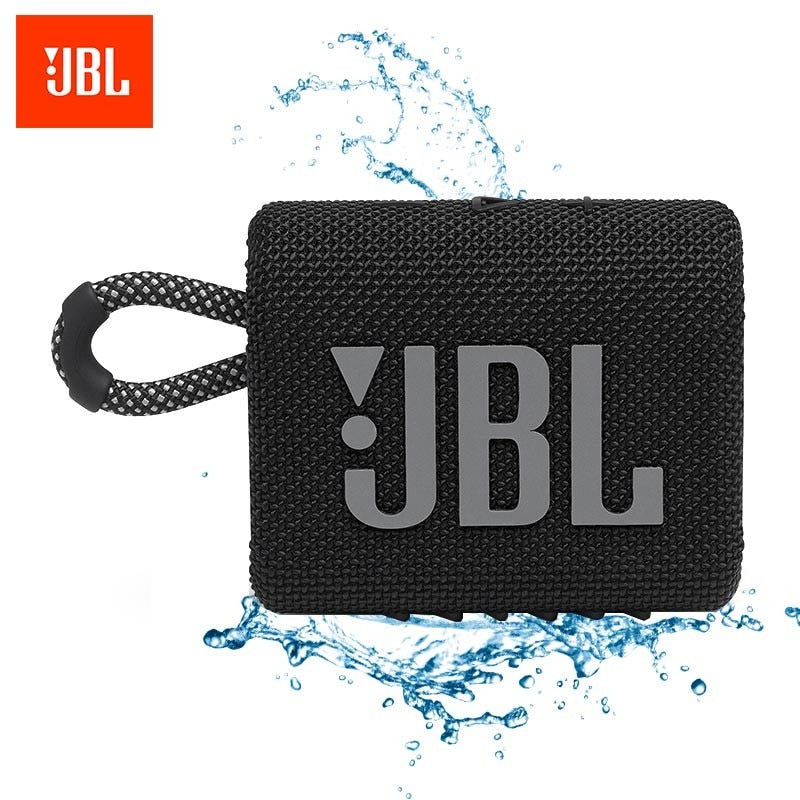 JBL Go 3, Enceinte Bluetooth Portable compacte et puissante au Style Audacieux, Étanche à l’Eau et à la poussière, Autonomie 5h, Bleue