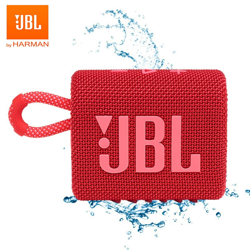 JBL Go 3, Enceinte Bluetooth Portable compacte et puissante au Style Audacieux, Étanche à l’Eau et à la poussière, Autonomie 5h, Bleue