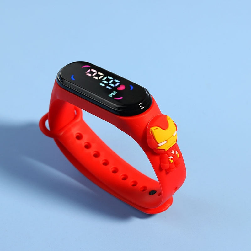 Disney Spiderman Kid # 39; s Montres Hommes Sport Bracelet Bracelet Étanche Enfants Montre Numérique Garçons LED Horloge relogio montre