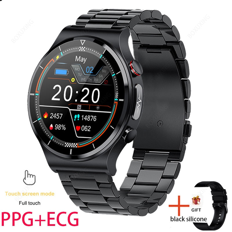 2023 New ECG+PPG Smart Watch Men Blood Pressure Heart Rate Watches IP68 Waterproof Fitness Tracker Smartwatch For Huawei Xiaomi